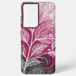 Lacy Leaf Design Samsung Galaxy Hoesje