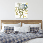 Lacy Leaves - Flowers en Greenery Canvas Afdruk (Insitu (Slaapkamer))