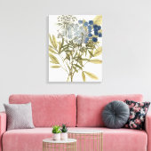 Lacy Leaves - Flowers en Greenery Canvas Afdruk (Insitu (Woonkamer))