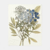 Lacy Leaves - Flowers en Greenery Fleece Deken (Voorkant)