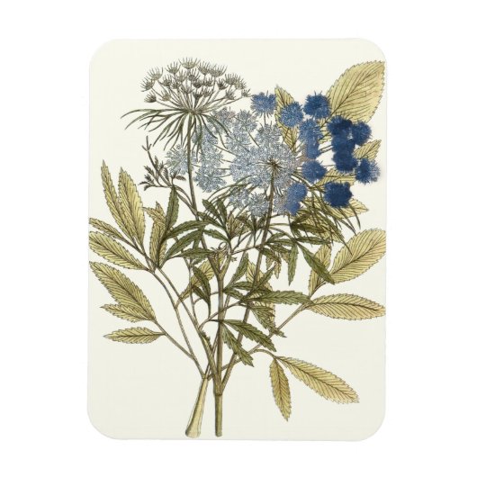 Lacy Leaves - Flowers en Greenery Magneet (Verticaal)