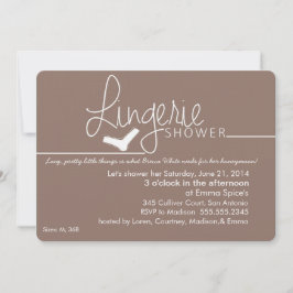 Lacy, Little Lingerie Shower Invitation Kaart