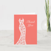 Lacy Living Coral Hartelijk dank Kaart (Voorkant)