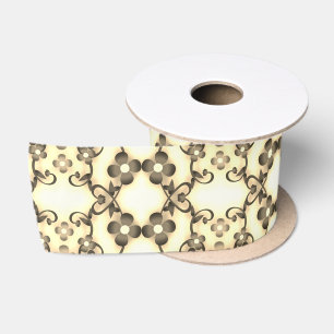 Lacy Look of Flowers Golden Sepia Lint