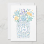 Lacy Mason Baby shower C'est une Invitation de gar (Devant)