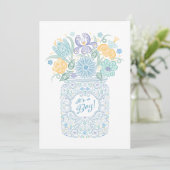 Lacy Mason Baby shower C'est une Invitation de gar (Debout devant)