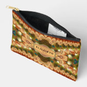 Lacy Peacock Rouffes Nom personnalisé Sacs (Ouvrir)