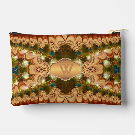 Lacy Peacock Ruffles Aangepaste Naam Tassen (Achterkant)