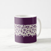 Lacy Purple Coffee Mug (Devant droit)