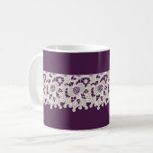 Lacy Purple Coffee Mug (Devant gauche)