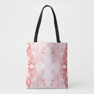 Lacy roze bloemen draagtas