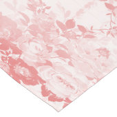 Lacy roze bloemen lange tafelloper (Hoek)