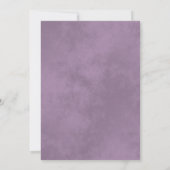 Lacy Silver Lavender & White Virtual Wedding Kaart (Achterkant)