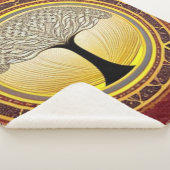 Lacy Tree of Life Sherpa Deken (3/4)