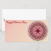 Lacy Valentijnsdag-fotokaart Feestdagenkaart (Voorkant / Achterkant)