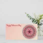 Lacy Valentijnsdag-fotokaart Feestdagenkaart (Staand voorkant)