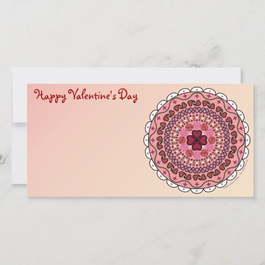 Lacy Valentijnsdag-fotokaart Feestdagenkaart (Voorkant)