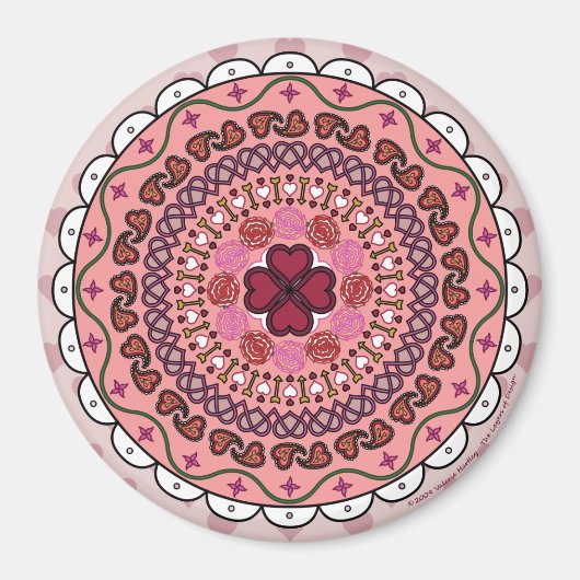 Lacy Valentine's Day Magnet (Devant)