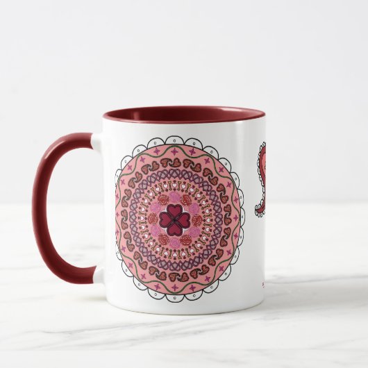 Lacy Valentine's Day Mug (Gauche)
