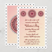 Lacy Valentine's Day Party Invitation (Devant / Derrière)