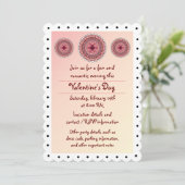 Lacy Valentine's Day Party Invitation (Debout devant)