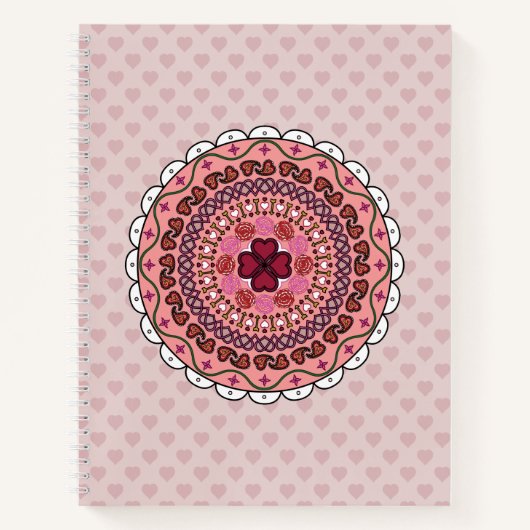 Lacy Valentine's Day Spiral Carnet (Devant)