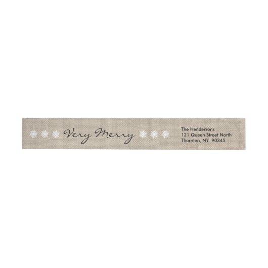 Lacy Winter Holiday Return Label (Individueel)