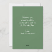 Lad & Lass Custom Retro St Patrick's Day Feestdagenkaart (Achterkant)