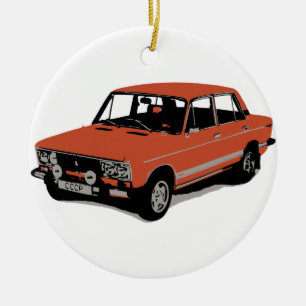 Lada - de Russische Sovjet-auto Keramisch Ornament