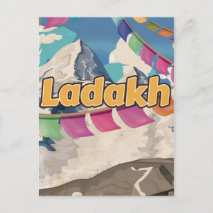 Ladakh, India Vintage-poster Briefkaart