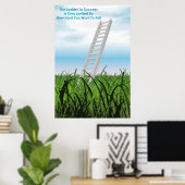 Ladder aan succes poster (Thuiskantoor)