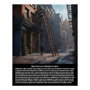Ladder bijgeloof perfect poster