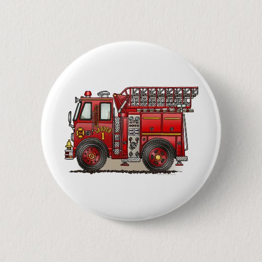 Ladder Fire Truck Button Pin (Voorkant)