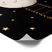 Ladder To The Moon and Stars Nursery Poster (Coin)