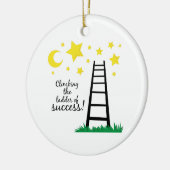 Ladder van succes keramisch ornament (Links)
