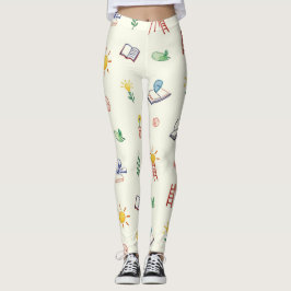 Ladderboek naadloos patroon leggings