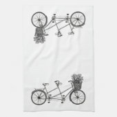 lade tandem-fiets theedoek (Verticaal)