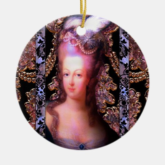 Ladee Plume French Baroque Keramisch Ornament (Voorkant)