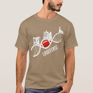 Ladefence American Football Skyline Paris Frankrij T-shirt