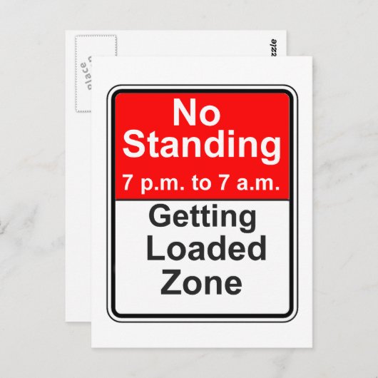 Ladende zone briefkaart (Voorkant / Achterkant)