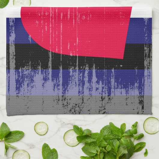 LADER PRIDE DISTRESSED DESIGN THEEDOEK (Gevouwen)