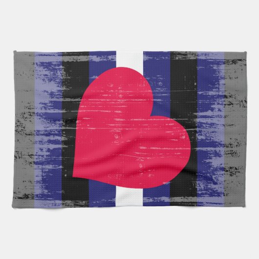 LADER PRIDE DISTRESSED DESIGN THEEDOEK (Horizontaal)