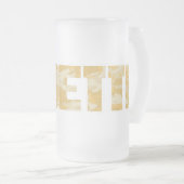 "Ladette" armée désert tempête texte bière tasse (Devant droit)