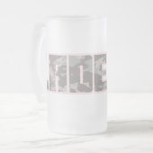 "Ladette" camo urbain brun et rose texte tasse de  (Devant gauche)