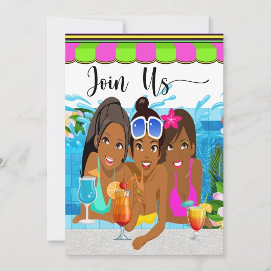 Ladies Day Out Party Uitnodiging (Voorkant)