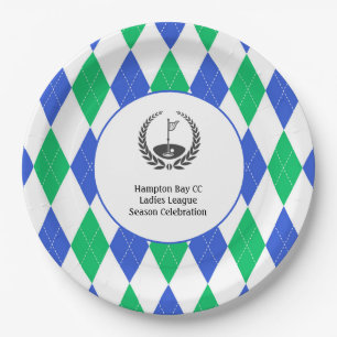 Ladies Golf League Argyle Pattern Party Bord