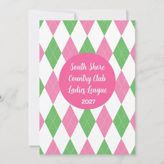 Ladies Golf League Invitation (Devant)