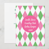 Ladies Golf League Invitation Kaart (Voorkant / Achterkant)