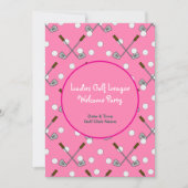 Ladies Golf League Party Papier Kaart (Voorkant)