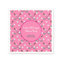 Ladies Golf League Party Papier